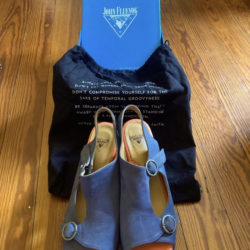 John Fluevog Hopeful Double Buckle Sandal 10